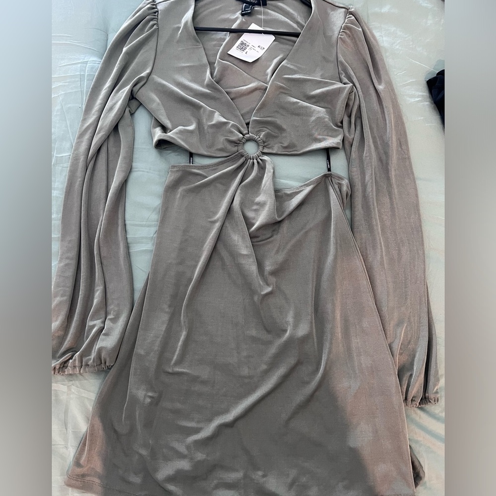Forever 21, size L, knit green dress